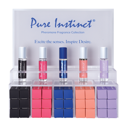 Pure Instinct Signature Collection Pheromone Perfume Oil Roll-On Display (36pcs)