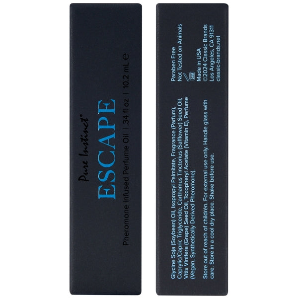 Escape -10.2ml Pure Instinct Men's Collection Pheromone Perfume Oil