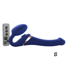 MULTI ORGASM BENDABLE STRAP-ON NIGHT BLUE - Sexy Living