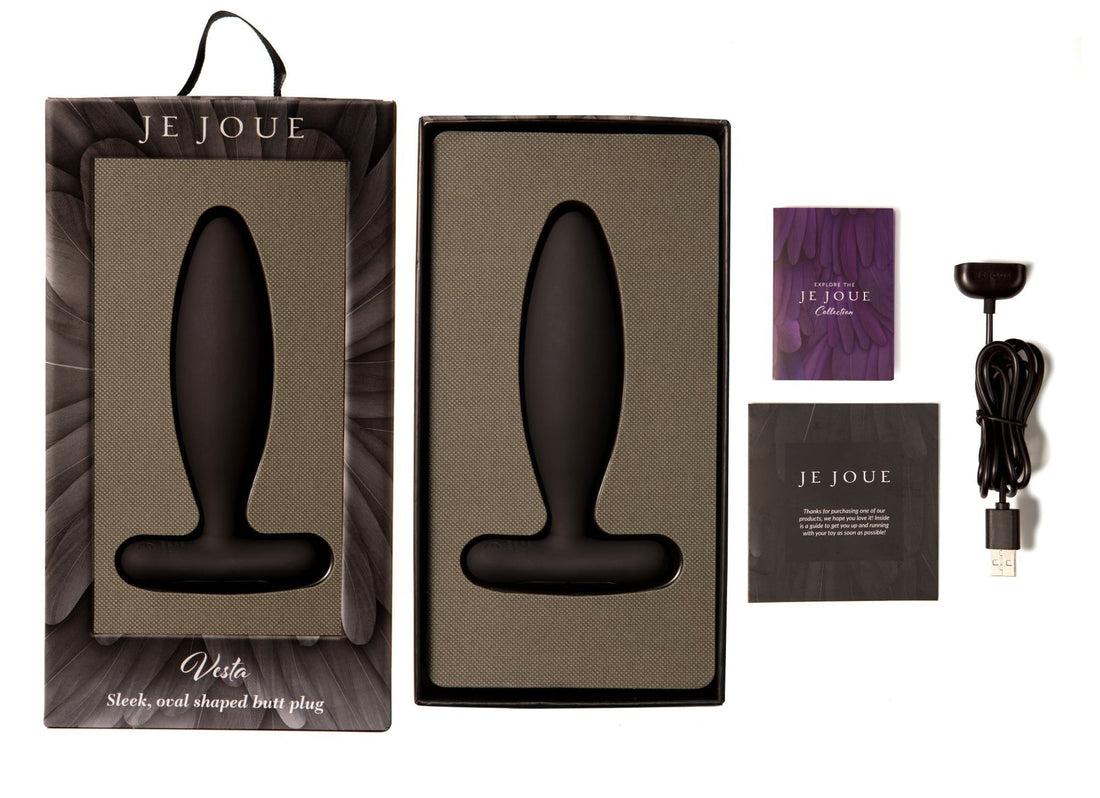 Vibrating Butt Plug Black - Sexy Living