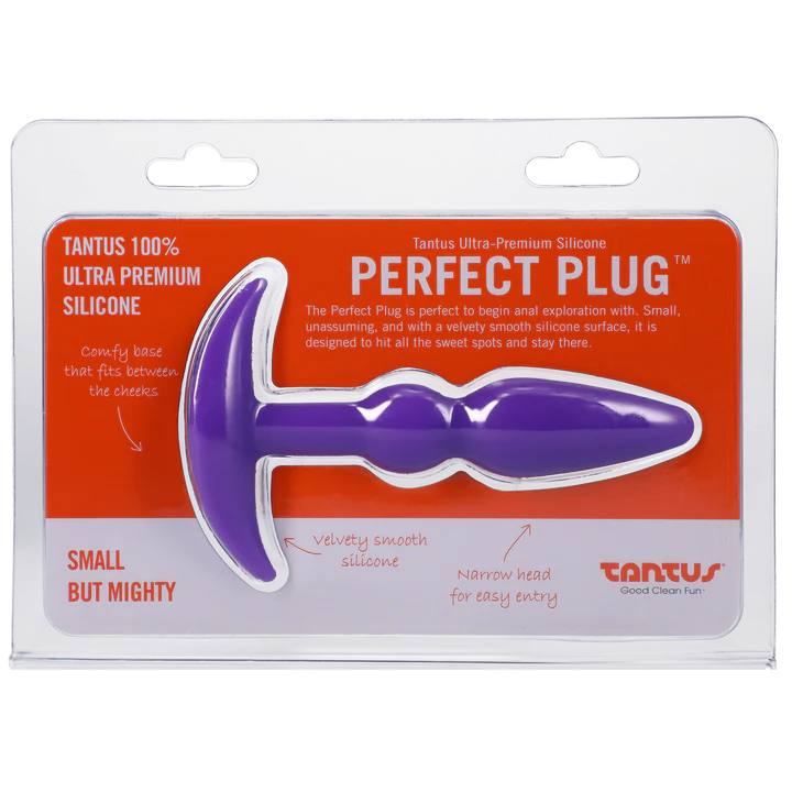Tantus Silicone Perfect Butt Plug Purple - Sexy Living
