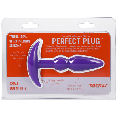Tantus Silicone Perfect Butt Plug Purple - Sexy Living