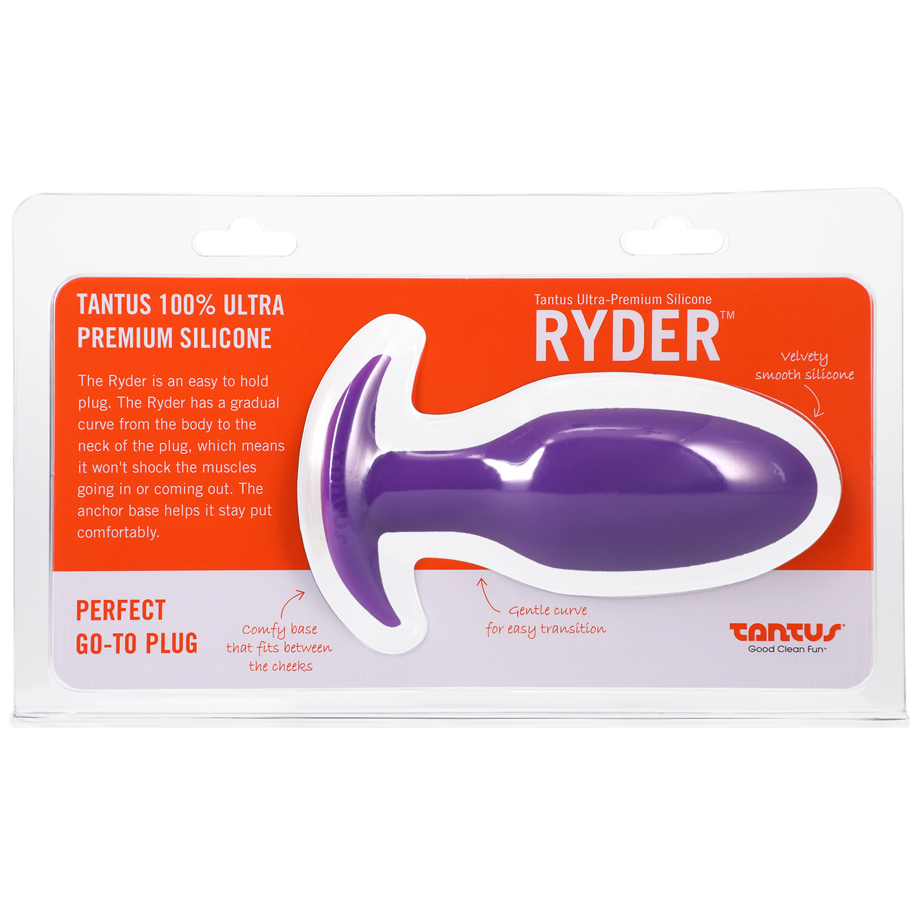 Tantus Silicone Ryder Butt Plug | Body-Safe Comfort & Gentle Stretch Tantus Silicone Ryder Butt Plug | Body-Safe Comfort & Gentle Stretch