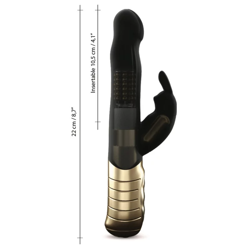 BABY RABBIT BLACK & GOLD 2.0 - RECHARGEABLE - Sexy Living