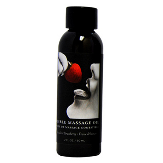 Edible Massage Oil Strawberry 2 fl oz / 60 ml - Sexy Living