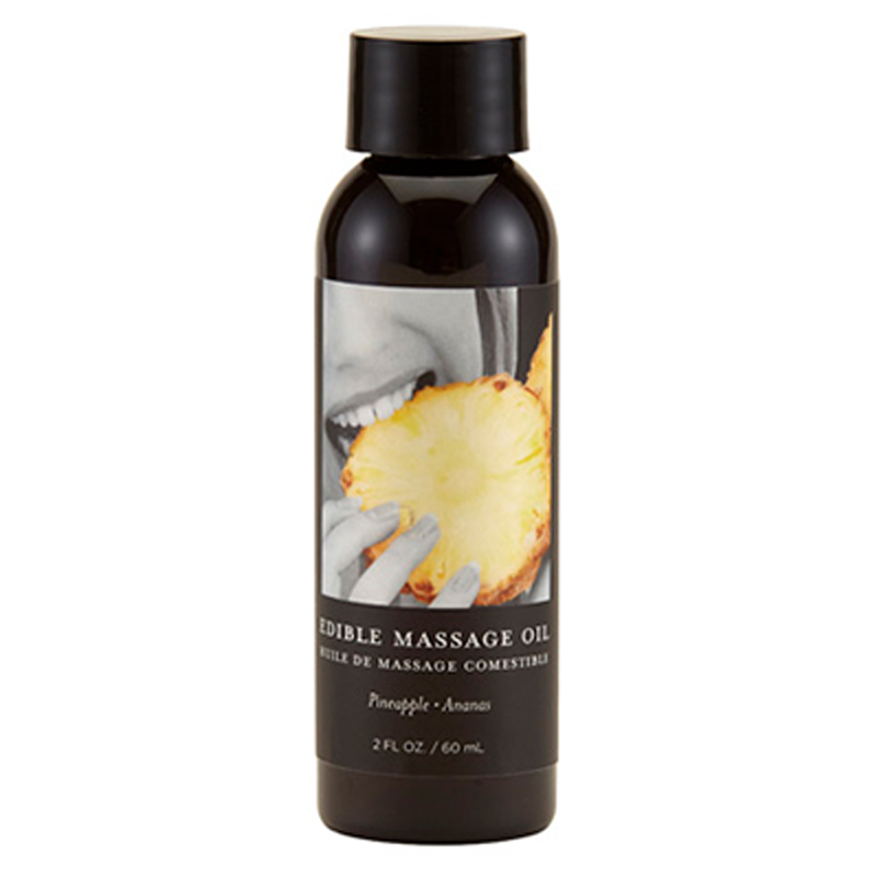 Edible Massage Oil Pineapple 2 fl oz / 60 ml - Sexy Living