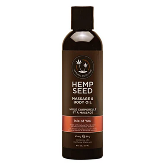 Hemp Seed Massage & Body Oil Isle of You 8 fl oz / 237 ml - Sexy Living