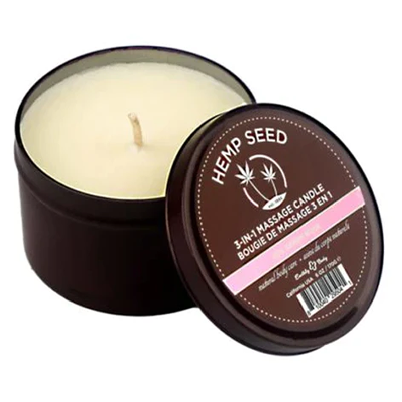 3-in-1 Massage Candle Zen Berry Rose 6 oz / 170 g - Sexy Living