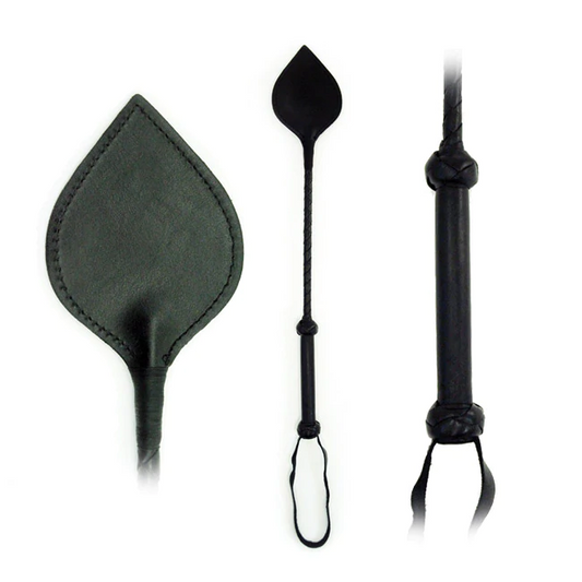 Riding Crop Spade Leather 18in - Sexy Living