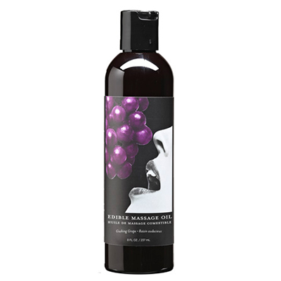 Edible Massage Oil Grape  8 fl oz / 237 ml - Sexy Living