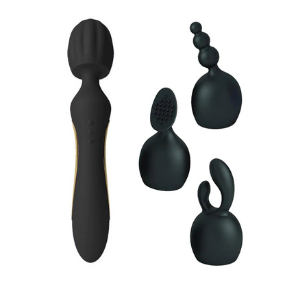 Kama Sutra Vibe Bhangra Wand Massager Black - Sexy Living