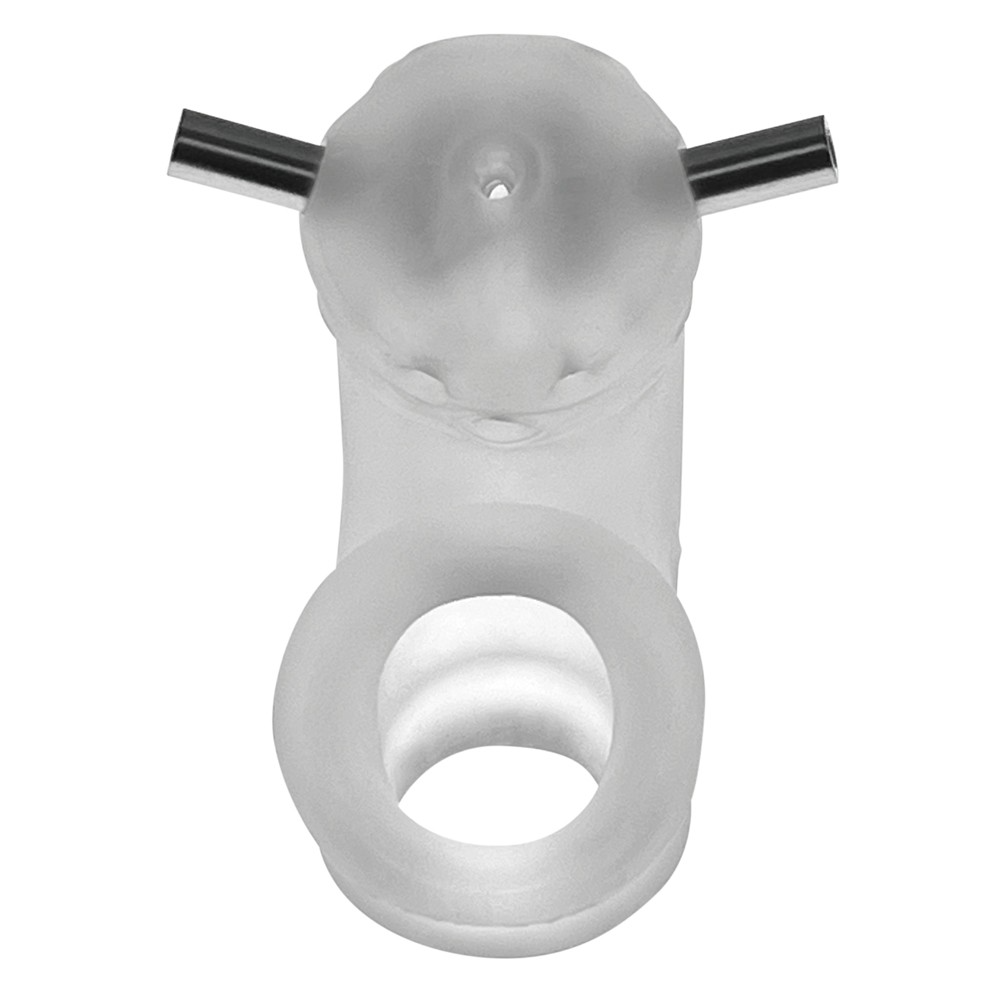 AIRLOCK ELECTRO, air-lite vented chastity, CLEAR ICE - Sexy Living