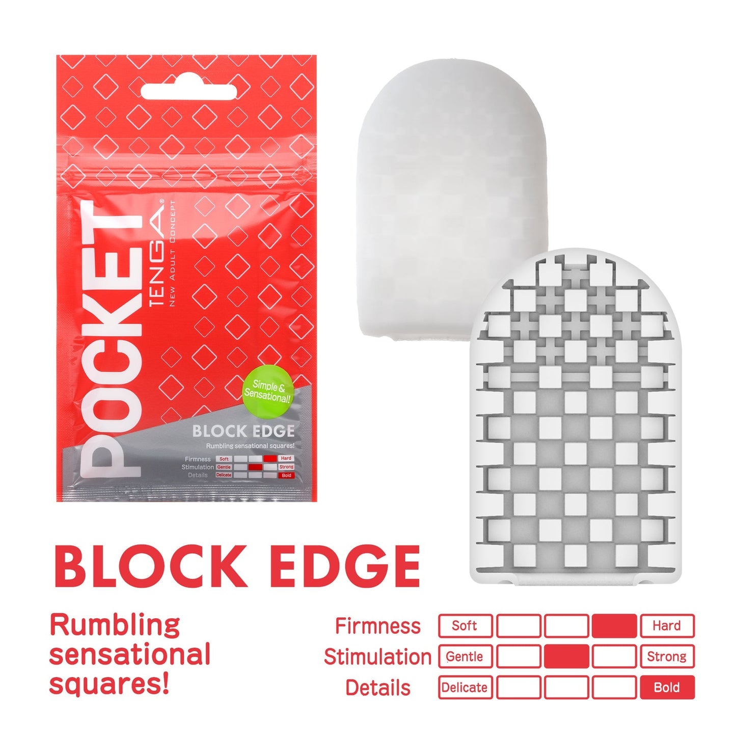 POCKET TENGA BLOCK EDGE - Sexy Living