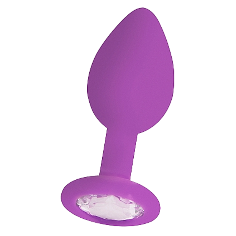 Diamond Butt Plug Regular Purple - Sexy Living