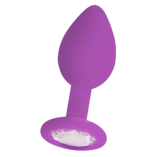 Diamond Butt Plug Regular Purple - Sexy Living