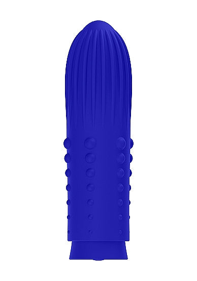 Elegance Lush Turbo Rechargeable Bullet Vibrator Blue - Sexy Living