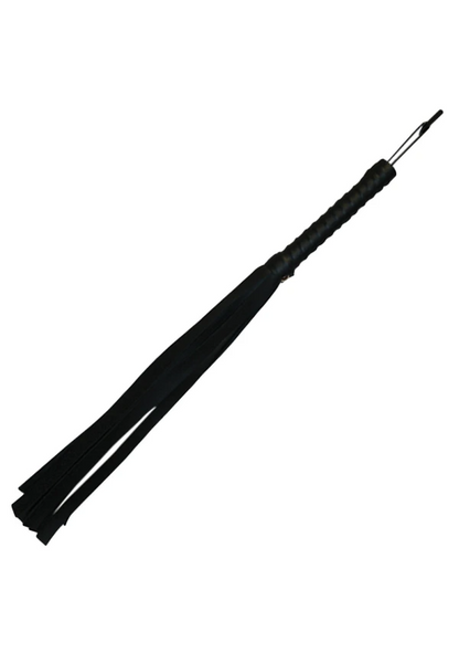 Black Faux Leather Flogger - Sexy Living